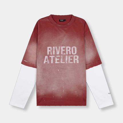 Rivero Rivero Double Layered Fade Artifact SS26 Red