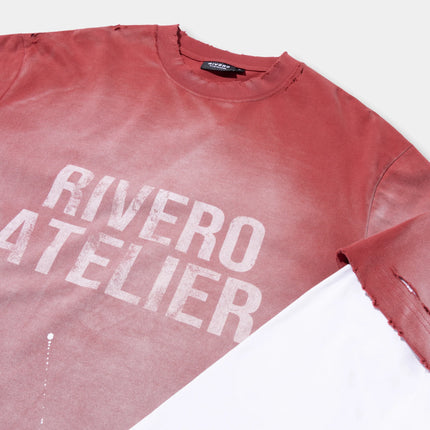 Rivero Rivero Double Layered Fade Artifact SS26 Red