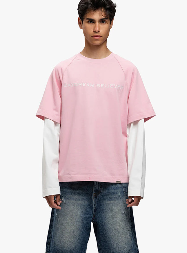 Rivero Rivero Double Layered T-Shirt Daydream Believer SS25 Pink
