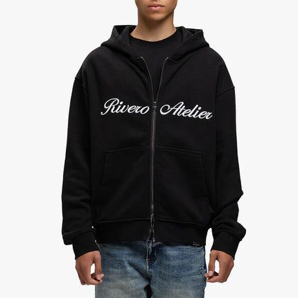 Rivero Rivero Double Zip Hoodie Atelier Retro SS25 Black