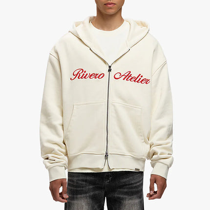Rivero Rivero Double Zip Hoodie Atelier Retro SS25 Off White