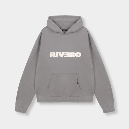 Rivero Rivero Hoodie Frayed Echo FW25 Grey
