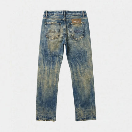 Rivero Rivero Jeans Artisan Damage Denim SS26 Washed Blue