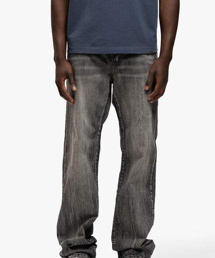 Rivero Rivero Jeans Bleach Washed Denim Dark Grey