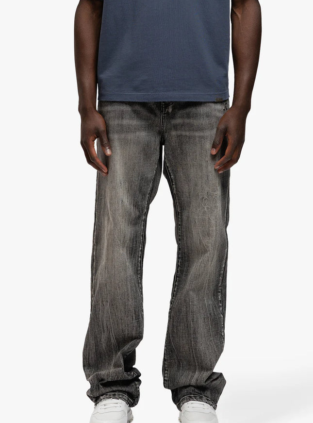 Rivero Rivero Jeans Bleach Washed Denim Dark Grey