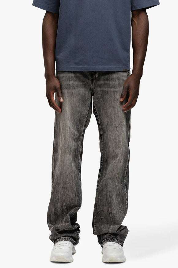 Rivero Rivero Jeans Bleach Washed Denim Dark Grey