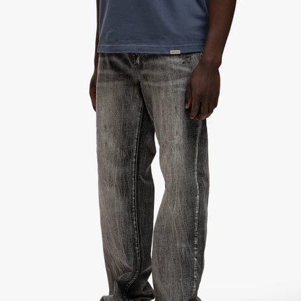 Rivero Rivero Jeans Bleach Washed Denim Dark Grey