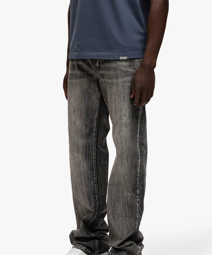 Rivero Rivero Jeans Bleach Washed Denim Dark Grey