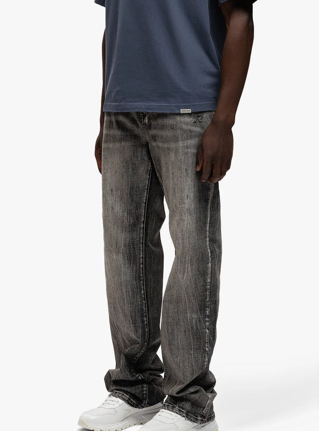 Rivero Rivero Jeans Bleach Washed Denim Dark Grey
