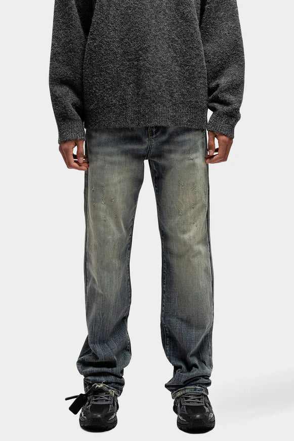 Rivero Rivero Jeans Bleach Washed Denim SS25 Blue