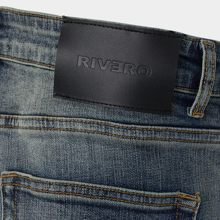 Rivero Rivero Jeans Bleach Washed Denim SS25 Blue