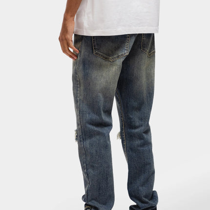 Rivero Rivero Jeans Button Ripped Denim Dark Blue