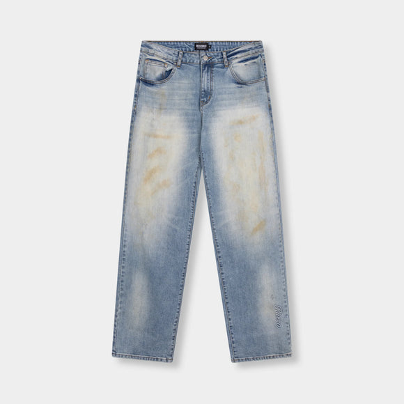 Rivero Rivero Jeans Dusted Faded Embossed FW26 Blue