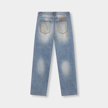 Rivero Rivero Jeans Dusted Faded Embossed FW26 Blue