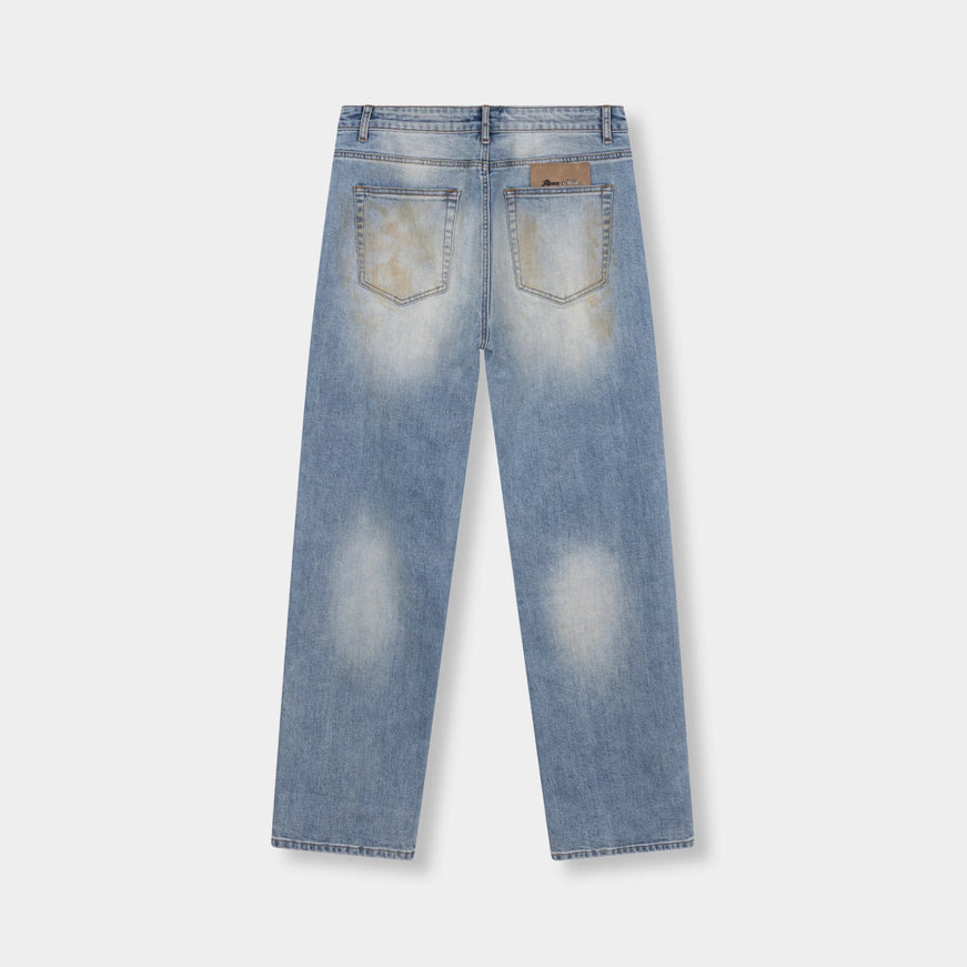 Rivero Rivero Jeans Dusted Faded Embossed FW26 Blue