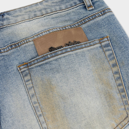 Rivero Rivero Jeans Dusted Faded Embossed FW26 Blue