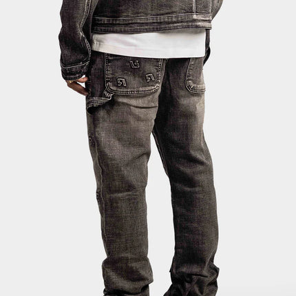 Rivero Rivero Jeans Embossed Straight Worker Denim SS24 Black