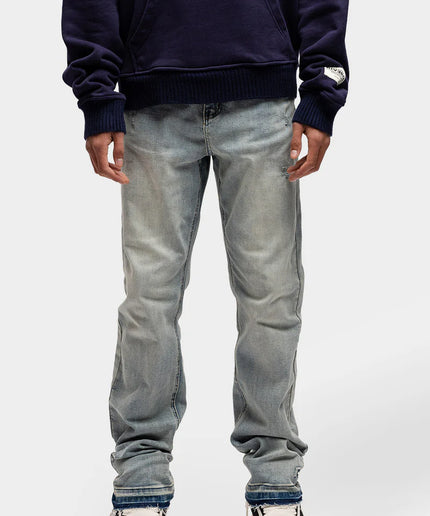 Rivero Rivero Jeans Regular Embossed Washed Denim SS24 Blue