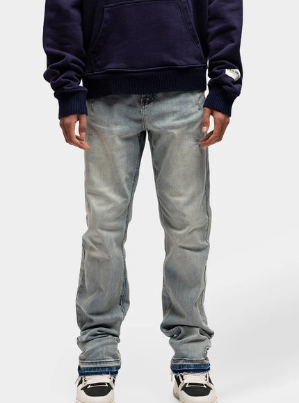 Rivero Rivero Jeans Regular Embossed Washed Denim SS24 Blue