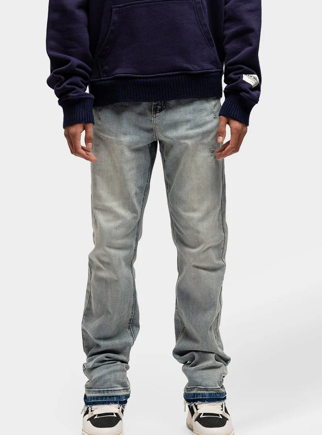 Rivero Rivero Jeans Regular Embossed Washed Denim SS24 Blue