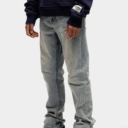 Rivero Rivero Jeans Regular Embossed Washed Denim SS24 Blue