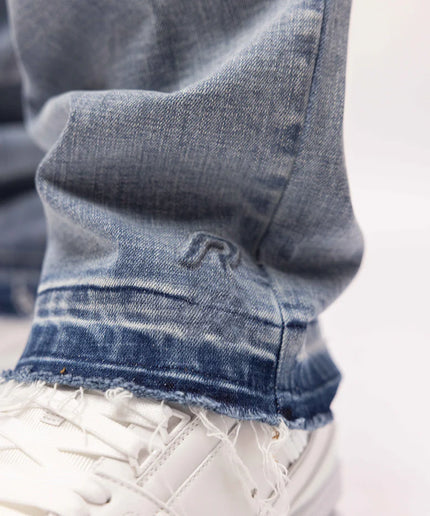 Rivero Rivero Jeans Regular Embossed Washed Denim SS24 Blue