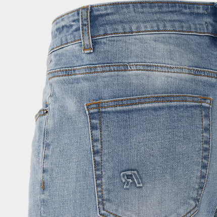 Rivero Rivero Jeans Regular Embossed Washed Denim SS24 Blue