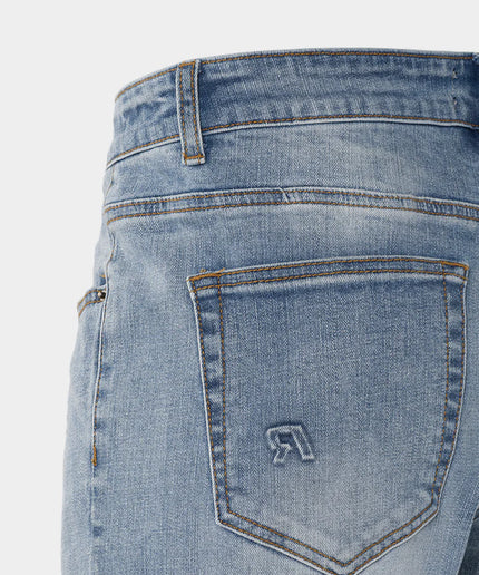 Rivero Rivero Jeans Regular Embossed Washed Denim SS24 Blue