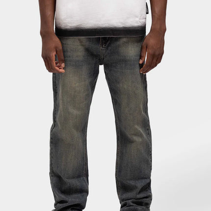 Rivero Rivero Jeans Regular Plain Embossed Denim FW24 Dark Blue