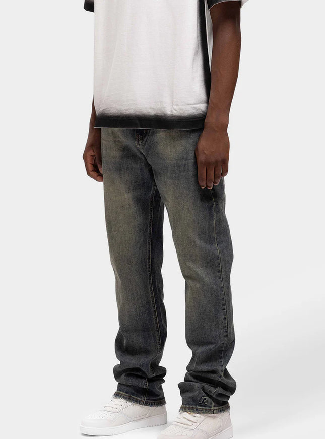 Rivero Rivero Jeans Regular Plain Embossed Denim FW24 Dark Blue