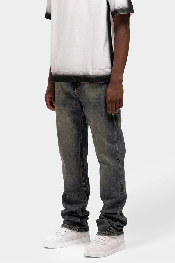 Rivero Rivero Jeans Regular Plain Embossed Denim FW24 Dark Blue