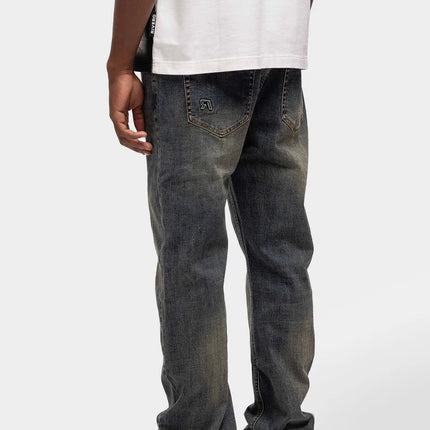 Rivero Rivero Jeans Regular Plain Embossed Denim FW24 Dark Blue