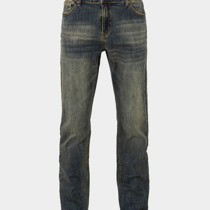 Rivero Rivero Jeans Regular Plain Embossed Denim FW24 Dark Blue