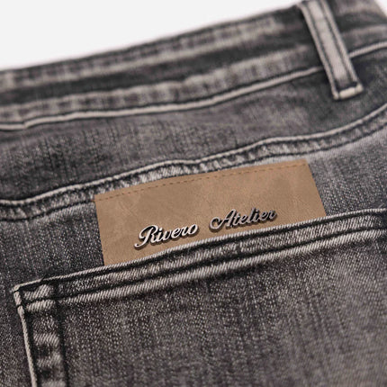 Rivero Rivero Jeans Relaxed Faded Folded SS25 Grey