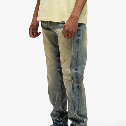 Rivero Rivero Jeans Segmented Washed Denim SS25 Blue Beige