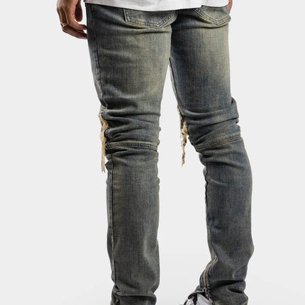 Rivero Rivero Jeans Zip Denim SS24 Blue/Beige