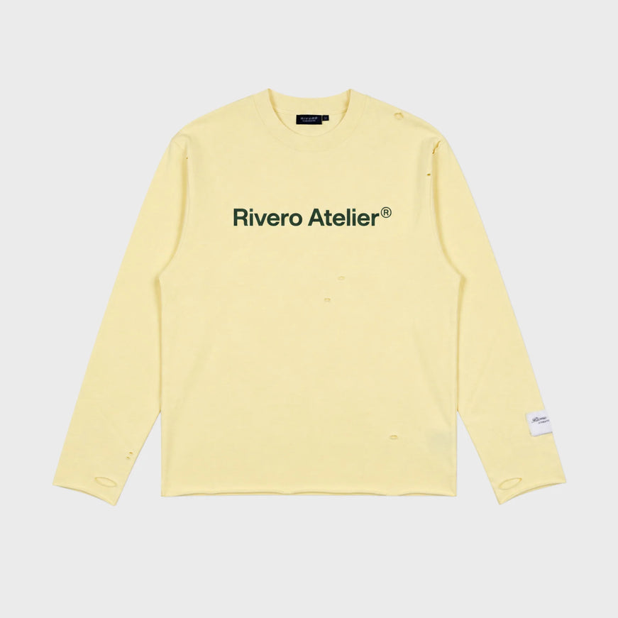 Rivero Rivero Longsleeve Atelier Distressed SS26 Soft Yellow