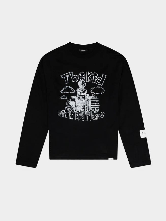 Rivero Rivero Longsleeve Big Plans Graffiti FW25 Black