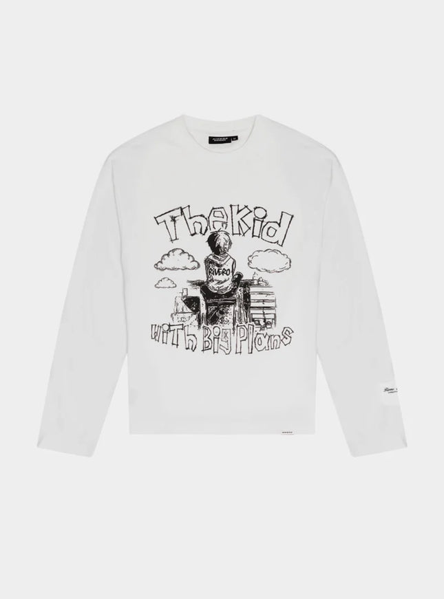 Rivero Rivero Longsleeve Big Plans Graffiti FW25 White