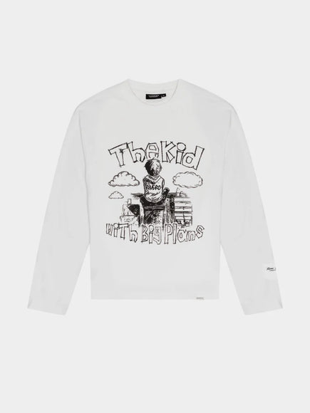 Rivero Rivero Longsleeve Big Plans Graffiti FW25 White