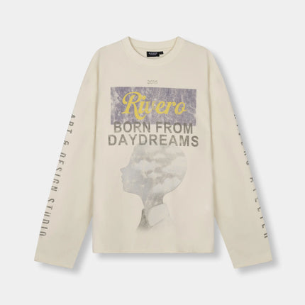 Rivero Rivero Longsleeve Daydreams Raw Edge SS26 Beige