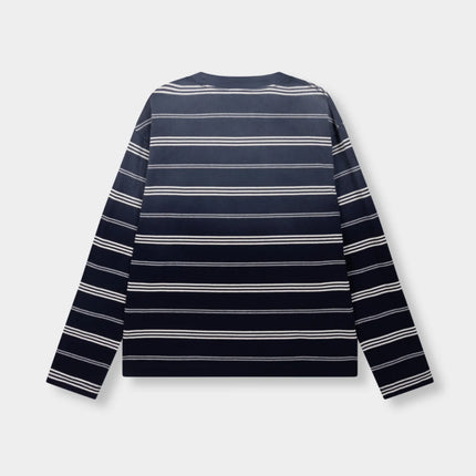 Rivero Rivero Longsleeve Department Washed Stripe FW26 Navy