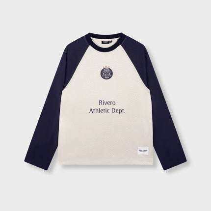 Rivero Rivero Longsleeve Jersey Contrast Mesh SS26 Navy/White