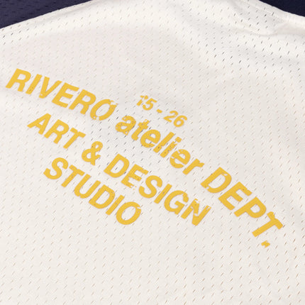 Rivero Rivero Longsleeve Jersey Contrast Mesh SS26 Navy/White