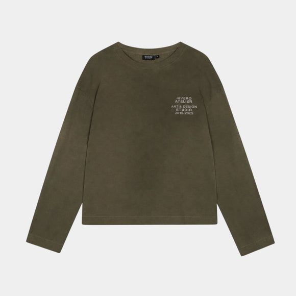 Rivero Rivero Longsleeve Lightweight Washed SS26 Olive