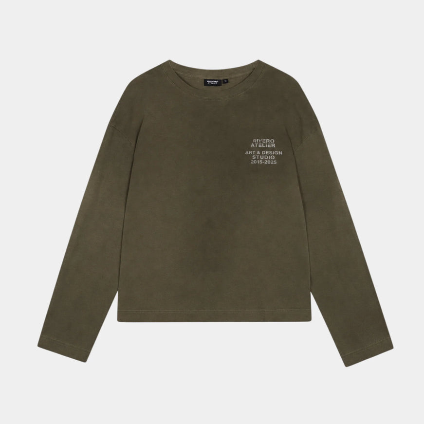 Rivero Rivero Longsleeve Lightweight Washed SS26 Olive