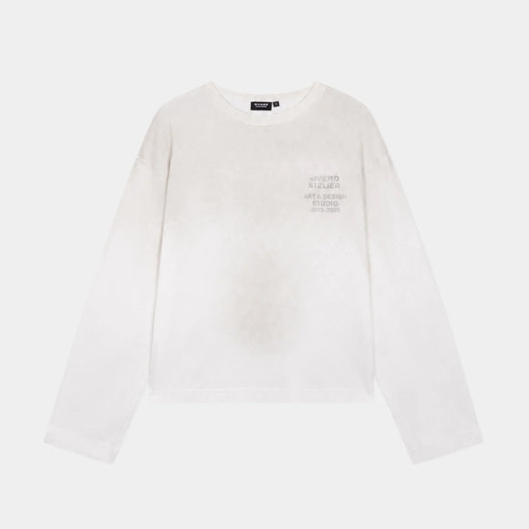 Rivero Rivero Longsleeve Lightweight Washed SS26 White