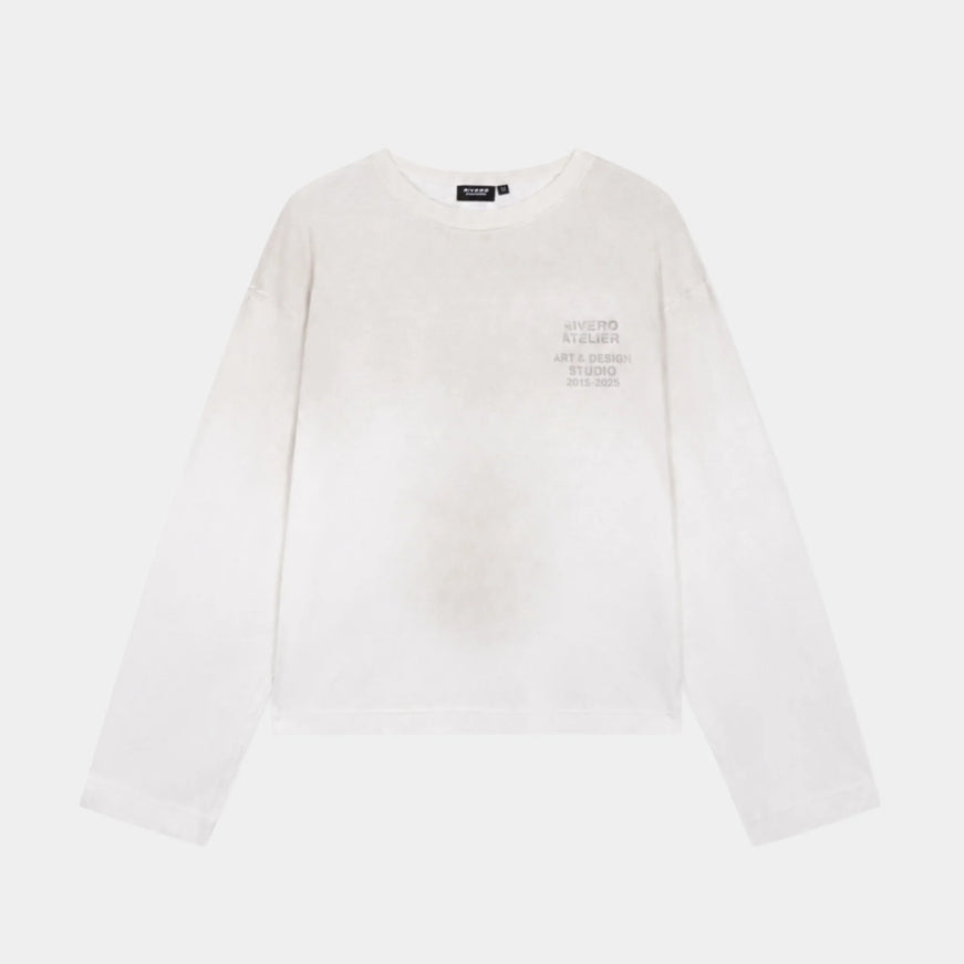 Rivero Rivero Longsleeve Lightweight Washed SS26 White