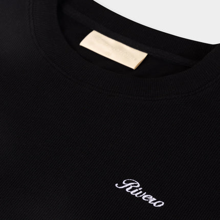 Rivero Rivero Longsleeve Signature Slim Fit Ribbed FW26 Black