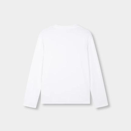 Rivero Rivero Longsleeve Signature Slim Fit Ribbed FW26 White